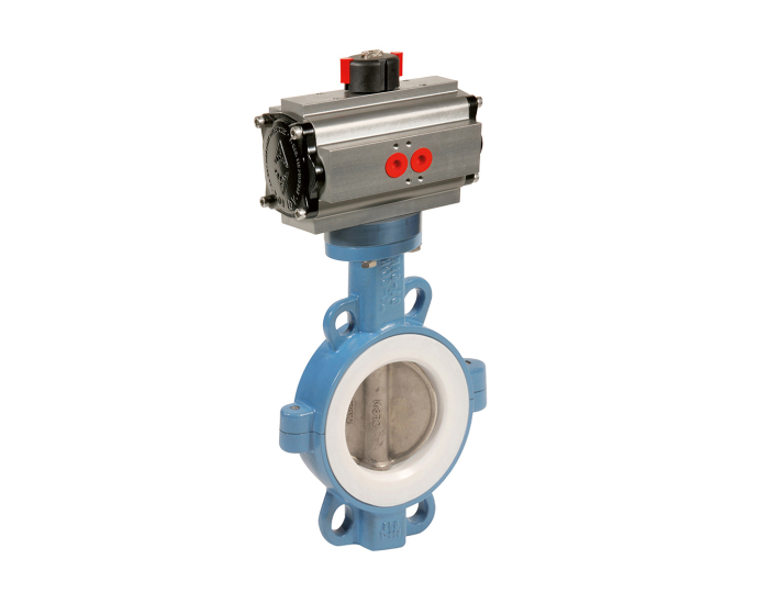 Ductile iron butterfly valve 1145 + ADA/ASR pneumatic actuator
